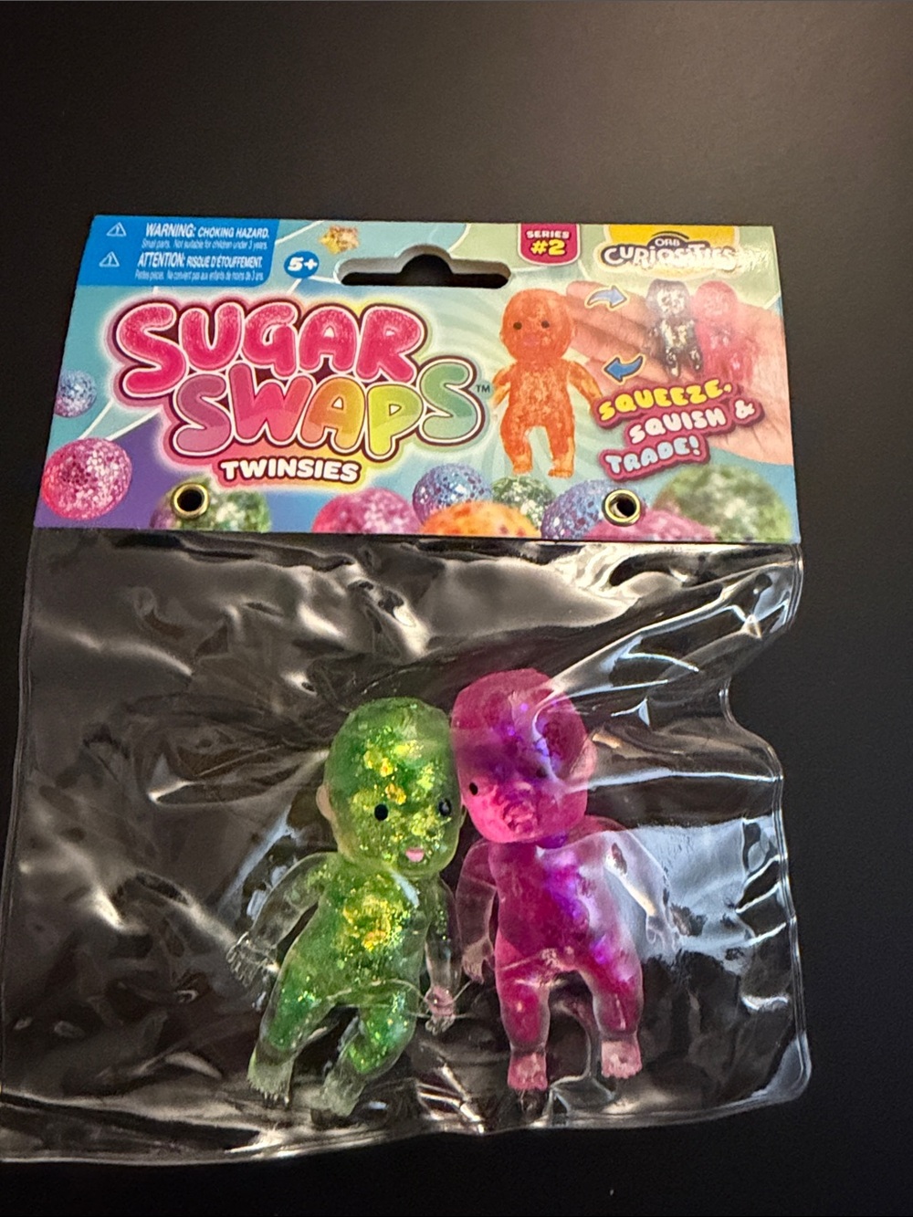 Sugar swaps Twinsies Green & Pink Squeeze Toy Set